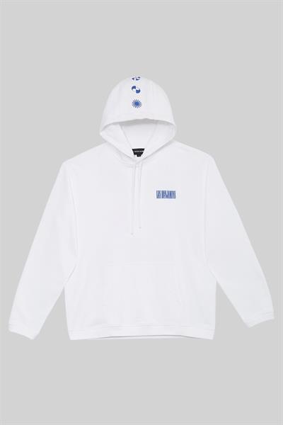 Les Benjamins Erkek  Kapüşonlu Sweatshirt Beyaz