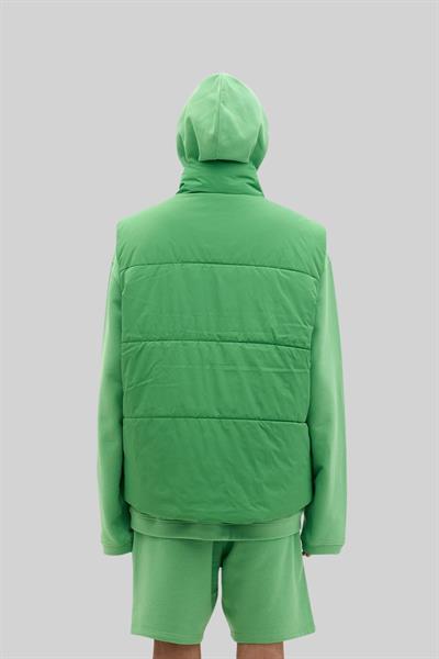Les Benjamins Erkek  Kolsuz Şişme Mont Yeşil
