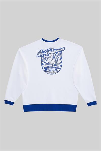 Les Benjamins Erkek  Sweatshirt Beyaz