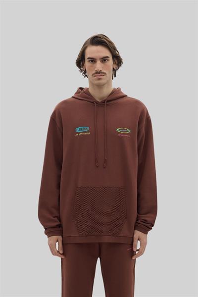 Les Benjamins Erkek  Sweatshirt Kahverengi