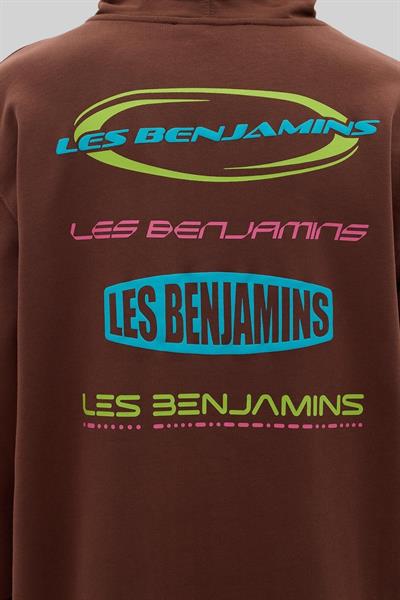 Les Benjamins Erkek  Sweatshirt Kahverengi