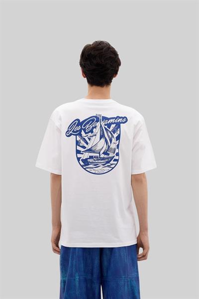 Les Benjamins Erkek  T-Shirt Beyaz