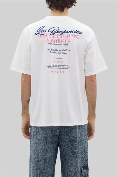 Les Benjamins Erkek  T-Shirt Beyaz