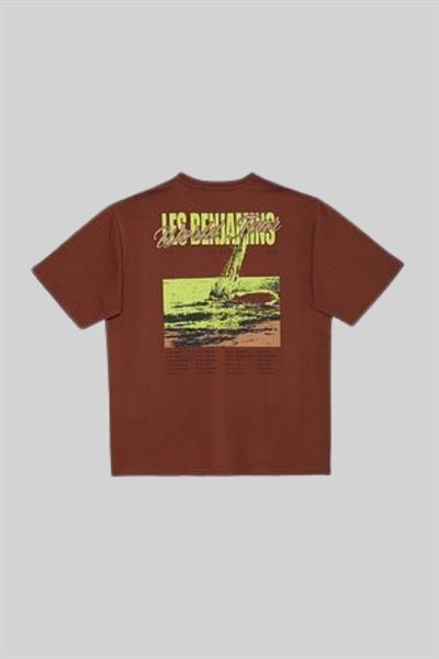 Les Benjamins Erkek  T-Shirt Kahverengi