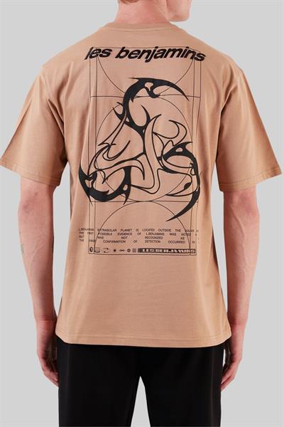 Les Benjamins Erkek  T-Shirt Kahverengi