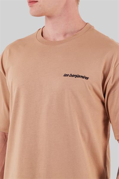 Les Benjamins Erkek  T-Shirt Kahverengi