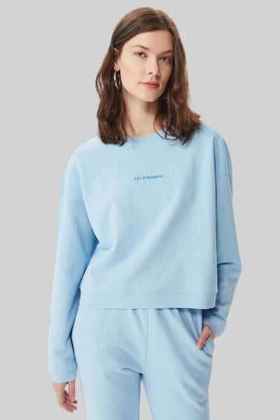 Les Benjamins Kadın Sweatshirt Mavi