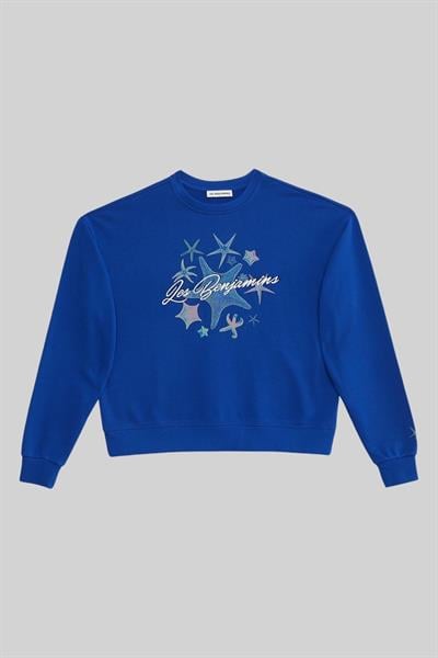 Les Benjamins Kadın Sweatshirt Mavi