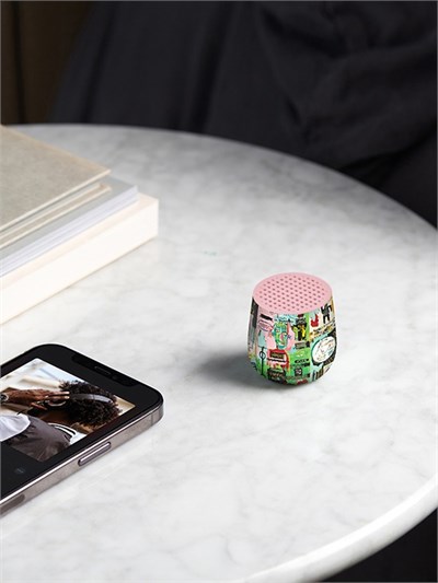 Lexon LA125BSQ-C Mino +Bluetooth Hoparlör X Jean-Michel Basquiat İn İtalian