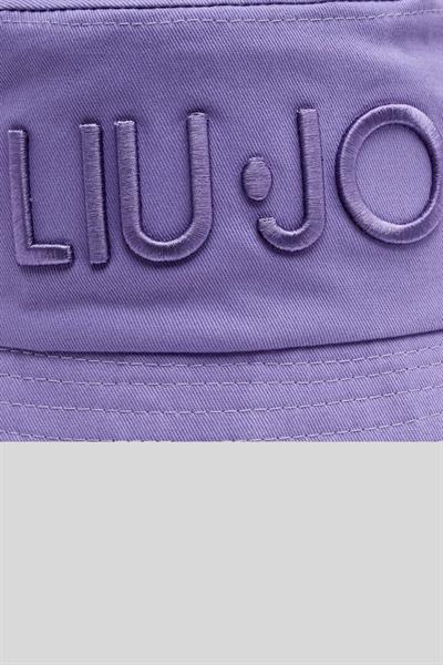 Liu Jo Kadın Logolu Kova Şapka Mor