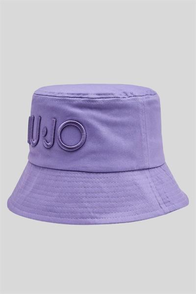 Liu Jo Kadın Logolu Kova Şapka Mor