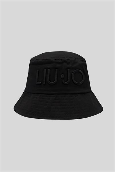 Liu Jo Kadın Logolu Kova Şapka Siyah