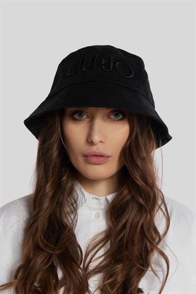 Liu Jo Kadın Logolu Kova Şapka Siyah