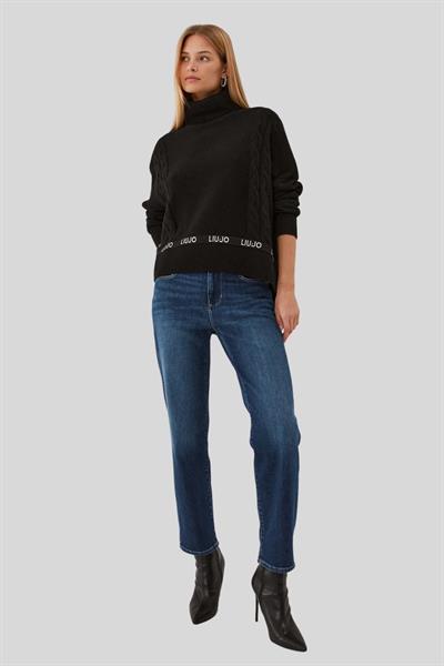 Liu Jo Kadın Regular Fit Jean Pantolon Mavi