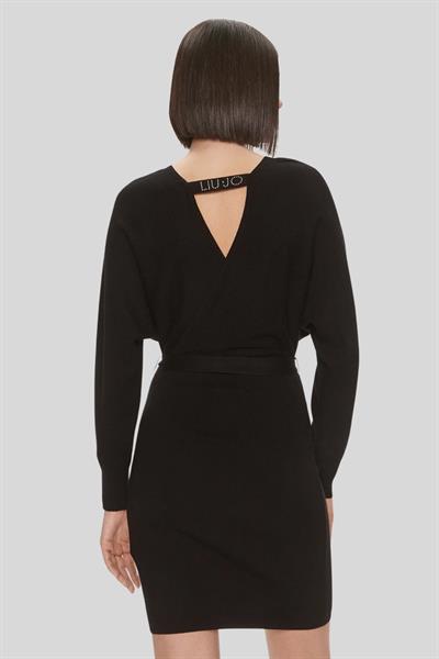 Liu Jo Kadın Slim Fit Örme Elbise Siyah