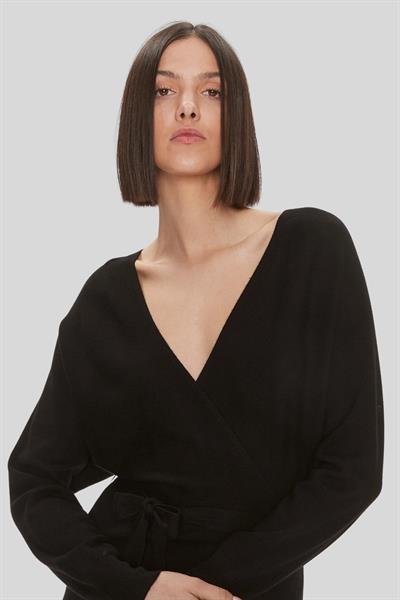 Liu Jo Kadın Slim Fit Örme Elbise Siyah