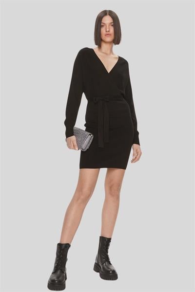 Liu Jo Kadın Slim Fit Örme Elbise Siyah