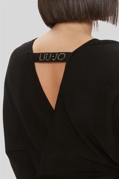 Liu Jo Kadın Slim Fit Örme Elbise Siyah