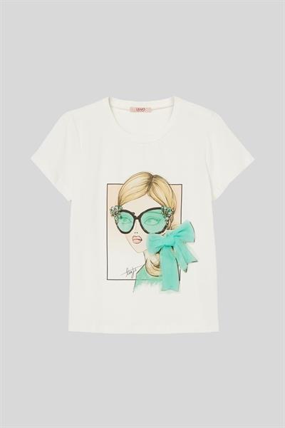 Liu Jo Kız Çocuk T-Shirt Beyaz