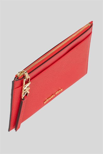 Michael Kors Kadın Büyük Fermuarlı Kartvizitlik Kırmızı