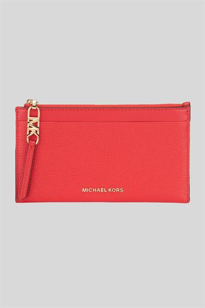 Michael Kors Kadın Büyük Fermuarlı Kartvizitlik Kırmızı