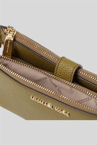 Michael Kors Kadın Çift Fermuarlı Cüzdan Yeşil