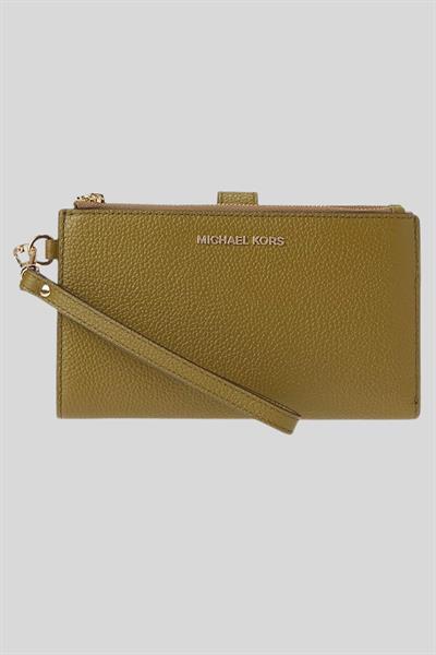 Michael Kors Kadın Çift Fermuarlı Cüzdan Yeşil