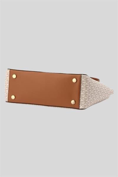 Michael Kors Kadın Fermuarlı Omuz Çantası Beyaz