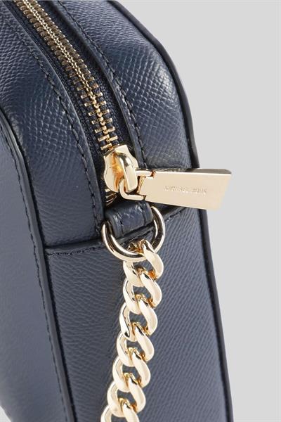 Michael Kors Kadın Jet Set Büyük Saffiano Deri Çapraz Omuz Çantası Lacivert