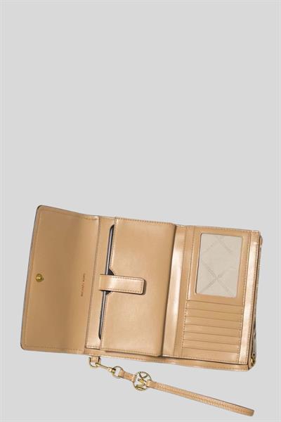 Michael Kors Kadın Lg Kapaklı Phn Bileklikli Cüzdan Bej