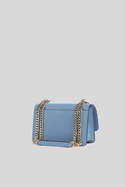 Michael Kors Kadın Logolu Zincir Askılı Deri Omuz Çanta Mavi
