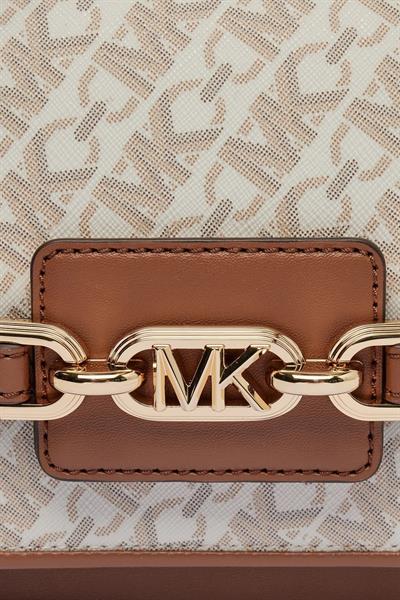 Michael Kors Kadın Logolu Zincir Askılı Omuz Çanta Bej