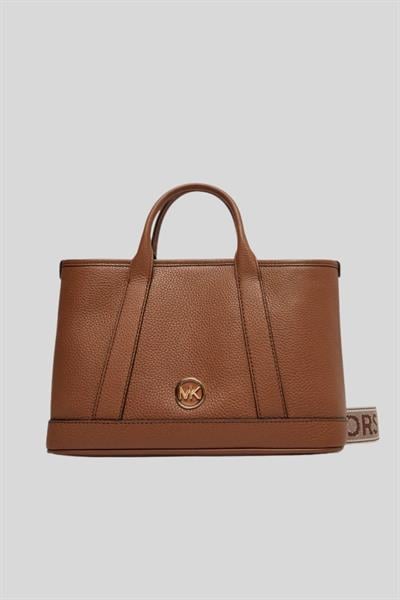Michael Kors Kadın Luisa Küçük Çakıllı Deri El Çantası Kahverengi