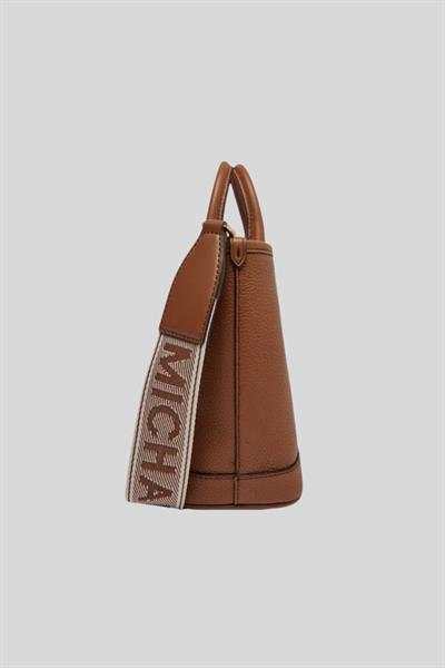 Michael Kors Kadın Luisa Küçük Çakıllı Deri El Çantası Kahverengi