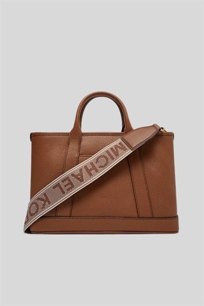 Michael Kors Kadın Luisa Küçük Çakıllı Deri El Çantası Kahverengi