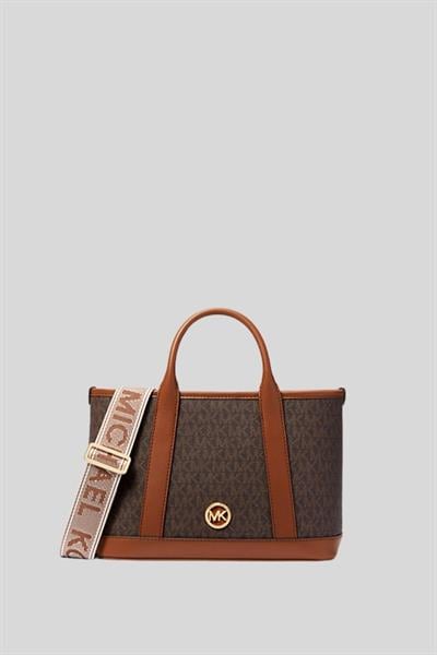 Michael Kors Kadın Luisa Küçük İmzalı Logolu Omuz Çanta Kahverengi