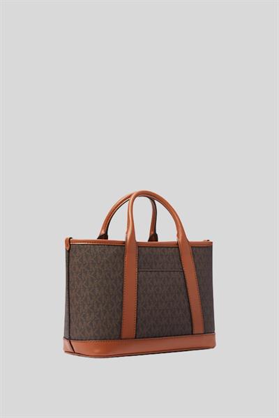 Michael Kors Kadın Luisa Küçük İmzalı Logolu Omuz Çanta Kahverengi