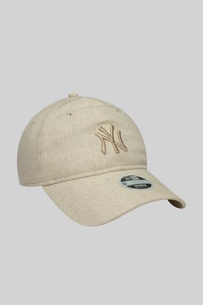 New Era MLB New York Yankess Şapka Açık Bej
