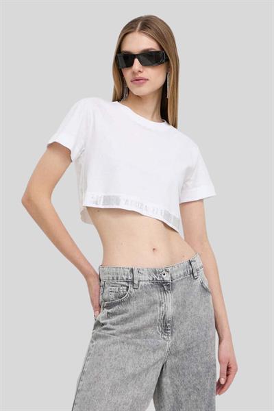 Patrizia Pepe Kadın T-Shirt Beyaz