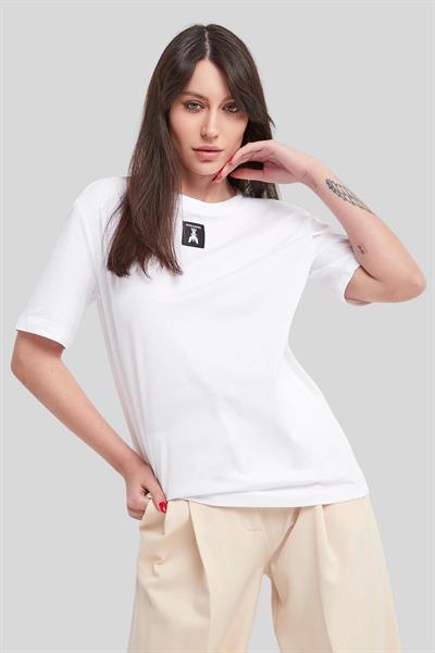 Patrizia Pepe Kadın T-Shirt Beyaz