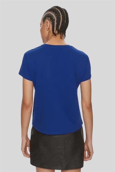 Patrizia Pepe Kadın T-Shirt Mavi