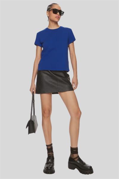 Patrizia Pepe Kadın T-Shirt Mavi