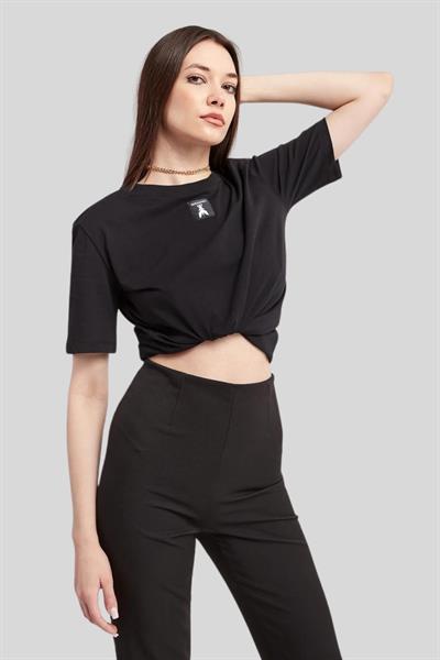 Patrizia Pepe Kadın T-Shirt Siyah