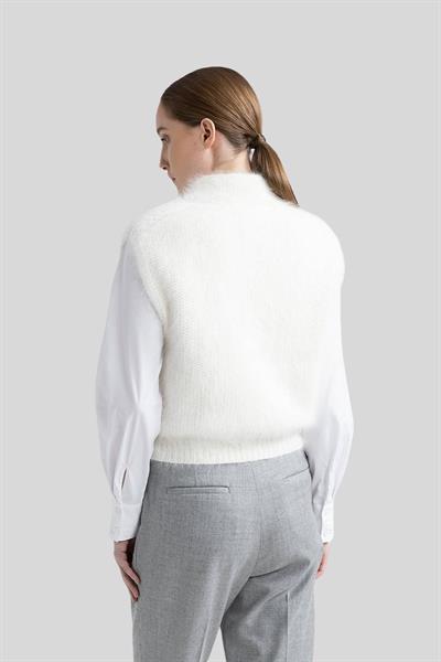 Peserico Kadın Triko Süveter S93122F03-09205 Beyaz