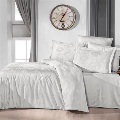 Saint Louis Prestige Krem Çift Kişilik Nevresim Takımı 200x220 Cm Krem