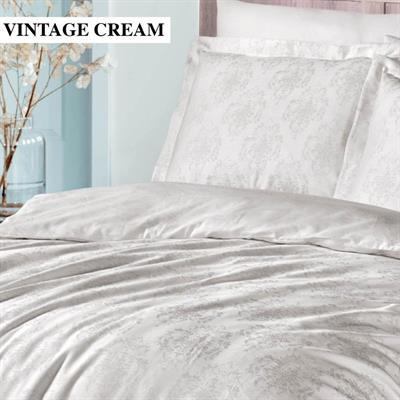 Saint Louis Müslin Krem Çift Kişilik Nevresim Takımı 200x220 Cm Krem