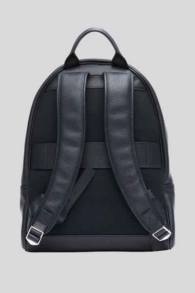 Santoni Erkek Deri Sırt Çantası Siyah
