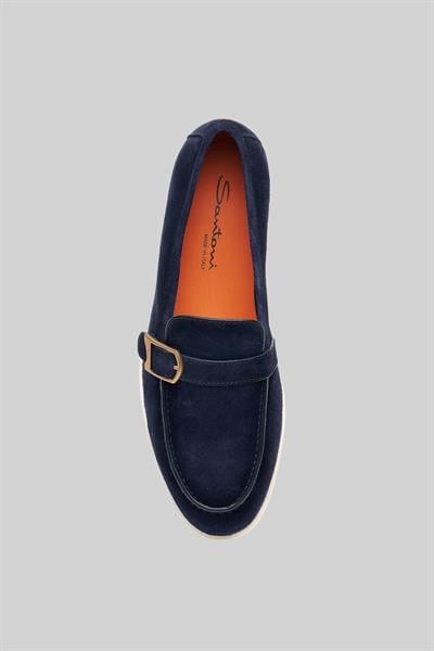 Santoni Erkek Klasik Ayakkabı Mavi