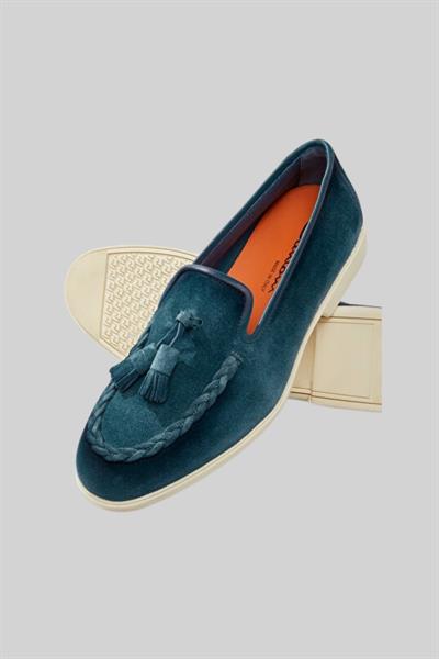 Santoni Erkek Klasik Ayakkabı Mavi