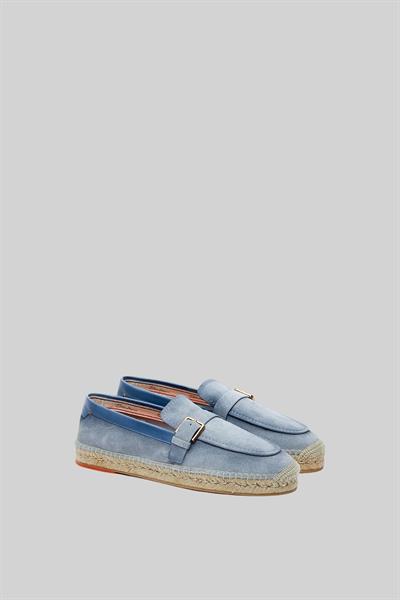 Santoni Erkek Loafer Ayakkabı Mavi